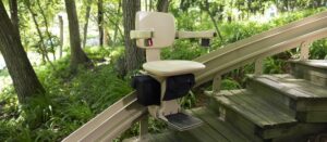 Outdoor Stair Lift Curved Rail