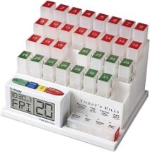 Med Center 31 Day Pill with 4 time talking Alarm