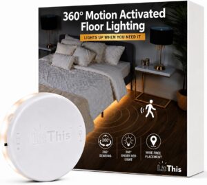LitThis Under Bed Light, Ready-to-Use, No Setup, 360° Motion Sensor Night Light