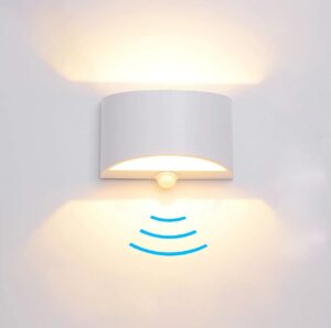 LED Hardwired Motion Sensor Light Indoor Wall Sconce
