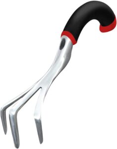 Radius Garden 10311 Ergonomic Aluminum Hand Cultivator, Red