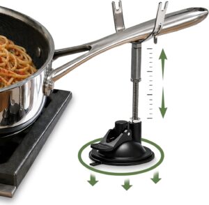 Pan Holder Pot Stabilizer for One-Handed Adaptive Equipment Stirring & Cook