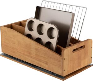 Pull Out Cabinet Organizer for Pans, Cookie Sheet, Bakeware, Cutting Board