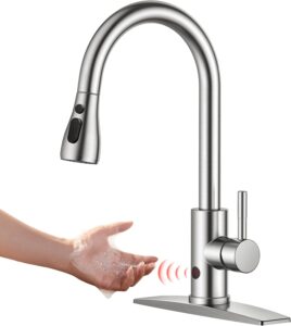 Touchless Kitchen Faucet with Pull Down Sprayer