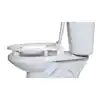 ADA Compliant 3 in. Raised Elongated with Cover Toilet Seat in White