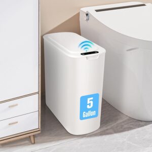 5 Gallon Automatic Bathroom Trash Can with Lid, Touchless
