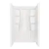Classic 500 48 in. W x 73.25 in. H x 34 in. D 3-Piece Direct-to-Stud Alcove Shower Surrounds in High Gloss White