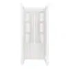 Classic 500 32 in. W x 73.25 in. H x 32 in. D 3-Piece Direct-to-Stud Alcove Shower Surrounds in High Gloss White