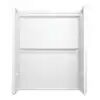 Classic 500 Tile 60 in W 73.13 in H 32 in D Four piece Direct-to-stud Alcove Shower Wall Surround in High Gloss White